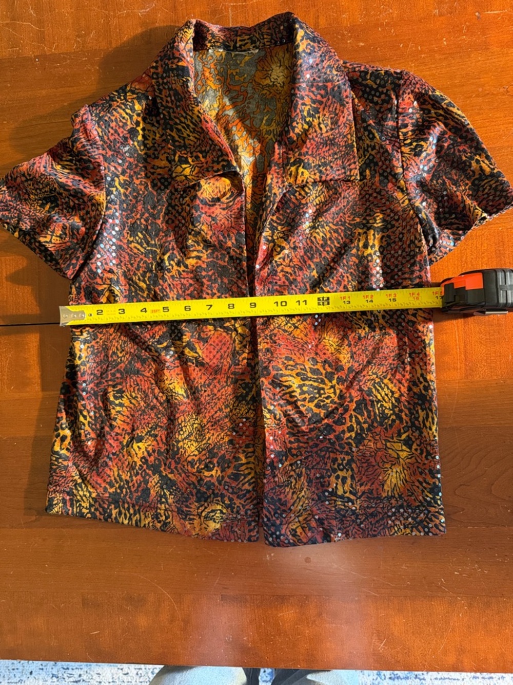 Vintage Y2K Indie Sleaze Sequin Open Front Blazer Top S/M - Picture 11 of 12